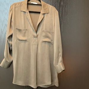 Silk charmeuse blouse
